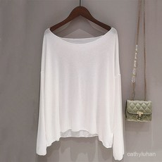 優選大碼空調衫女，2-300斤防曬T恤，夏季薄款防曬衣，套頭罩衫寬鬆長袖打底衫冰絲上衣