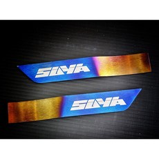 SUBARU WRX/STI 正鈦金屬髮絲紋葉子板銘牌 (一對), 1個, SUYA