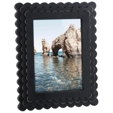 Gurfuy 12.7 x 17.8cm(5 x 7인치) 사진 프레임 디스플레이 사진 매트 미포함 - 테이블 탑 디스플레이용 나무 사진 프레임 홈 호텔 장식용 수평 및 수직 형식, 블랙