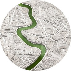 2022 帛琉 藝術系列 羅馬大都會 3盎司銀幣, 1個