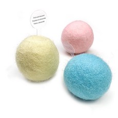 냥이즈멍 고양이 소리나는 볼 장난감 3종 세트, 민트, 옐로우, 핑크, 1세트