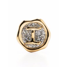 마리아블랙 팝 코인 디스코 알파벳 레터링 브로치