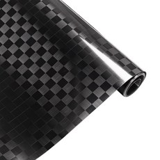 Lypumso 탄소 섬유 비닐 랩 에어 릴리즈 기술이 적용된 고광택 블랙 필름 자동차 외부 인테리어 장식에 적합 광택 그리드 브러시드 메탈 자체 접착 데칼 자동차용 31., Lypumso 광택 그리드 브러시드 메탈 비닐 랩 데칼