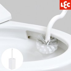 LEC 엘이씨 커브 변기솔 케이스 세트 와이드 B00182, 화이트, 1개