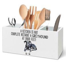 TWRVI Greyhound Gifts Kitchen Utensil Holder for Countertop Greyhound Dog Owner Lover Gifts A Ki