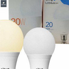 씨티오20W 안정기내장형 램프 LED 벌브형전구, 주광색, 주광색 형광등색