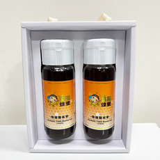 皇廷養蜂場 蜂蜜禮盒組 420g*2瓶 南投中寮鄉, 1個, (特級龍眼蜜2瓶)禮盒組