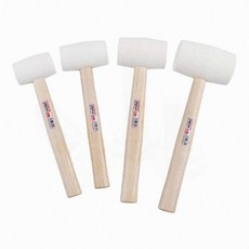 타일 목공 백색 조립용 다목적 고무망치 무반동 타격용 우레탄망치, 1) 8OZ