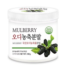 푸른들판 국산 오디 농축 분말 가루 뽕나무 열매 파우더 멀베리, 1개, 180g