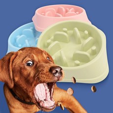 강아지 다이어트밥그릇 애견 슬로우식기 급체방지식기 사료통 고양이식기 개 슬로우식기 다이어트식기 강아지 dew+6099Sh