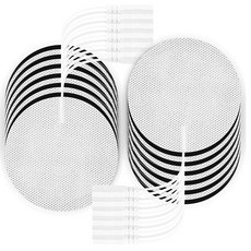 LYINIE TENS 유닛 패드 3" 원형 전극 - 대부분의 TENS 기계 전기 치료용 교체 패드 전극 패치 20 카운트와 호환됩니다, 텐스 유닛 패드 3인치 원형 전극 - 대부분의 텐스 기, 1개