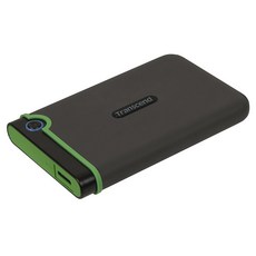 4TB SJ25M3C USB 3.1 휴대용 하드 드라이브 견고함 충격 방지 컴팩트하고 가벼운 라이트닝 고속 원터치 백업 버튼 타입 C 언 그레이 - TS4TSJ25M3C, 1TB, Iron Gray, Type-C