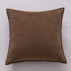 抱枕套純色沙發靠墊客廳靠墊套靠枕腰枕套現代簡約含芯套裝, 咖啡色