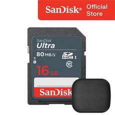 샌디스크 울트라 라이트 SD카드 카메라 + 보관 케이스 패키지, 16GB, 1개