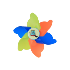 [나르고] 킥보드 바람개비 기둥형 핸들형, 1개, 우유