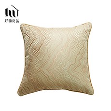 好物良品 波紋金絲刺繡方形沙發抱枕套