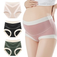 3P세트 모달 만삭 임산부 하이웨스트 팬티 코튼 노라인 까미샵