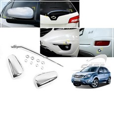 (익스테리어 몰딩세트) 뉴QM5 외장 크롬 몰딩세트 ths*1829Mb, 1개