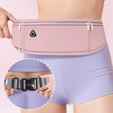 하루꿈 러닝 벨트 스포츠 백 마라톤 플립 런닝 밸트 스마트폰 가방 런닝 용품, 핑크, 1개