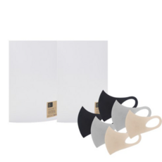 희망사무포인트 PP 4단 가림판 블라인드 화일 반투명 EC0192 2p + 인디 케어 마스크 ID21A0 3종, 2세트