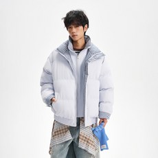 Skechers 潮流男裝加厚保暖寬鬆棉衣外套