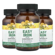 컨트리라이프 순한 철분 25mg 베지캡슐 90정, 3개