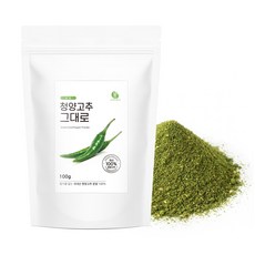 그대로말린 청양고추그대로 대용량 국산 고춧가루 청양고추분말, 1개, 100g
