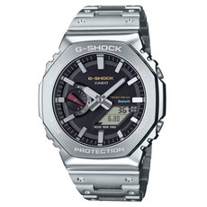 CASIO 卡西歐(GM-B2100SD-1C)G-SHOCK 全金屬 太陽能 藍芽 八角形 雙顯錶 手錶 男錶