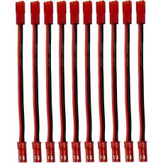 10개 393인치 JR 스타일 서보 연장 케이블 선 3핀 플러그 암수 RC 와이어 연장선 배터리 모델 부품, JST 연장 케이블