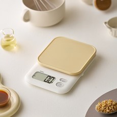 드레텍 0.1g단위 1kg 주방전자저울, KS-649, 버터색