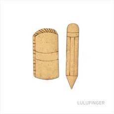 [룰루핑거] 우드비즈 연필 지우개 2.2x4.4cm, 없음