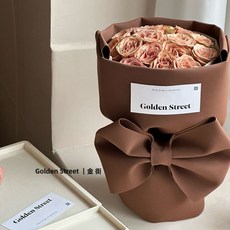 臺灣*出貨 泡泡棉造型紙 網紅鮮花束包花紙聖誕節禮品新年花藝diy禮物包裝紙, 【01 公主白】,8包【聚划算】, 1個