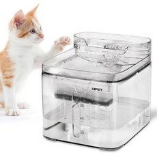 반려동물 엔펫 저소음 정수기 3L, 투명, 1세트