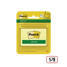 3M)포스트잇 그리너(671-2/노랑) 5개입