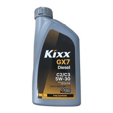 KIXX GX7 디젤 C2 C3 5W30 1L 디젤 엔진오일, KIXX GX7 디젤 C2/C3 5W30_1L, 1개