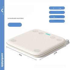 통풍시트 USB 가정용 사무용 쿨패드 쿨링 쿨러 차량용, 기본 전기/온수매트 사이즈, 6팬 화이트