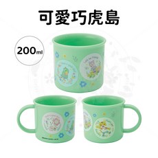 SKATER 耐熱可微波卡通水杯 漱口杯 兒童水杯, 1個, 可愛巧虎島 (200ml)
