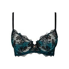 트윈셋 튤 자수 언더와이어 브라