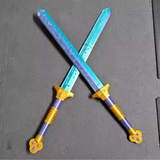 獵魔女團 Zoey Dagger 塑膠道具短劍武器, 1個, 天藍色47cm,短劍（盒裝）