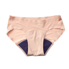 無痕日用中腰吸血月經褲 蜜桃膚, XL(臀圍104-114cm)