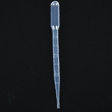실험실 연구실 화학 시약 액체 이송 투명 플라스틱 피펫 미세 용량 측정 도구, 1개, 1ml