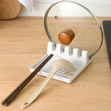 조리도구 냄비뚜껑 받침, 화이트, 1개