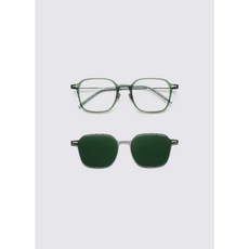 A. SOCIETY EGYPT CLIP-ON LIGHT Green 綠框 前掛銀框綠片 磁吸式墨鏡 太陽眼鏡 墨鏡