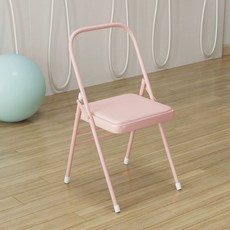 필라테스 체어 요가 의자 접이식 홈트레이닝 코어 운동 기구 자세 교정 스트레칭 벤치, 1개, 프리미엄 버전 올 핑크 후면 더블 1.5mm