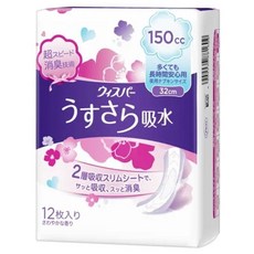 Whisper 超強吸水成人護墊, 1個, 12個墊子