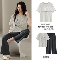 7A抗菌純棉女款睡衣夏季薄款