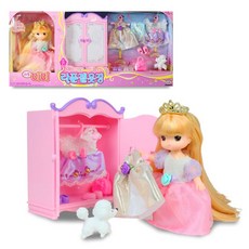 迷你MIMI長髮公主娃娃衣櫥組, 1個