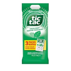 TIC TAC 민트 3캔 프레시 29G 민트 슬리브 캔디 캔디 싱글