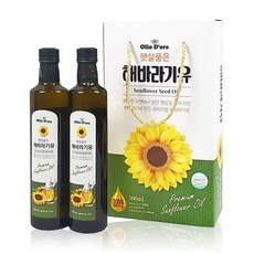 올리오도로 햇살품은 해바라기유 식용유 선물세트 500mlX2P, 없음, 1개, 500ml