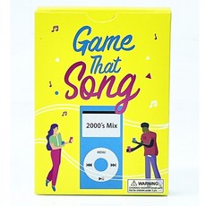 臺灣發貨-game that song 2000‘s MIX全英文成人派對紙牌遊戲跨境音樂卡, game that song 200, 1個